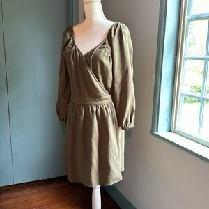 Rachel Pally Olive Green Wrap Dress